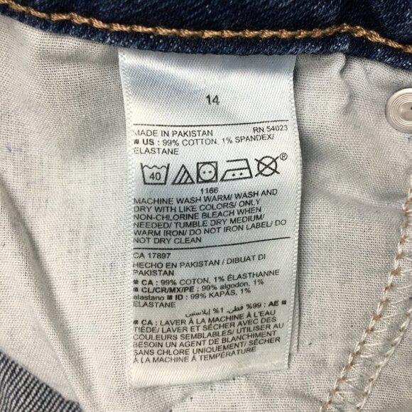 Old Navy Women's Jeans O.G. Straight High Rise Medium Wash Stretch size 14 - Picture 7 of 8